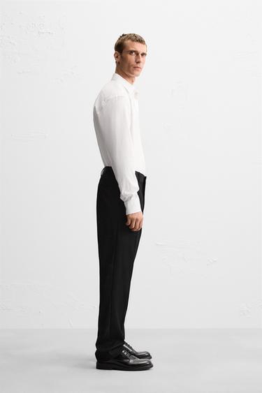 TEXTURED REGULAR FIT SHIRT - White by Zara - Image 3