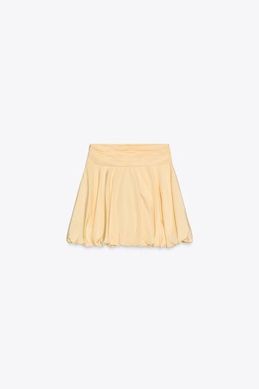 JUPE BOUFFANTE ZW COLLECTION - Jaune de Zara - Image 5