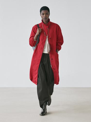 Parka longue oversize - Rouge de Zara