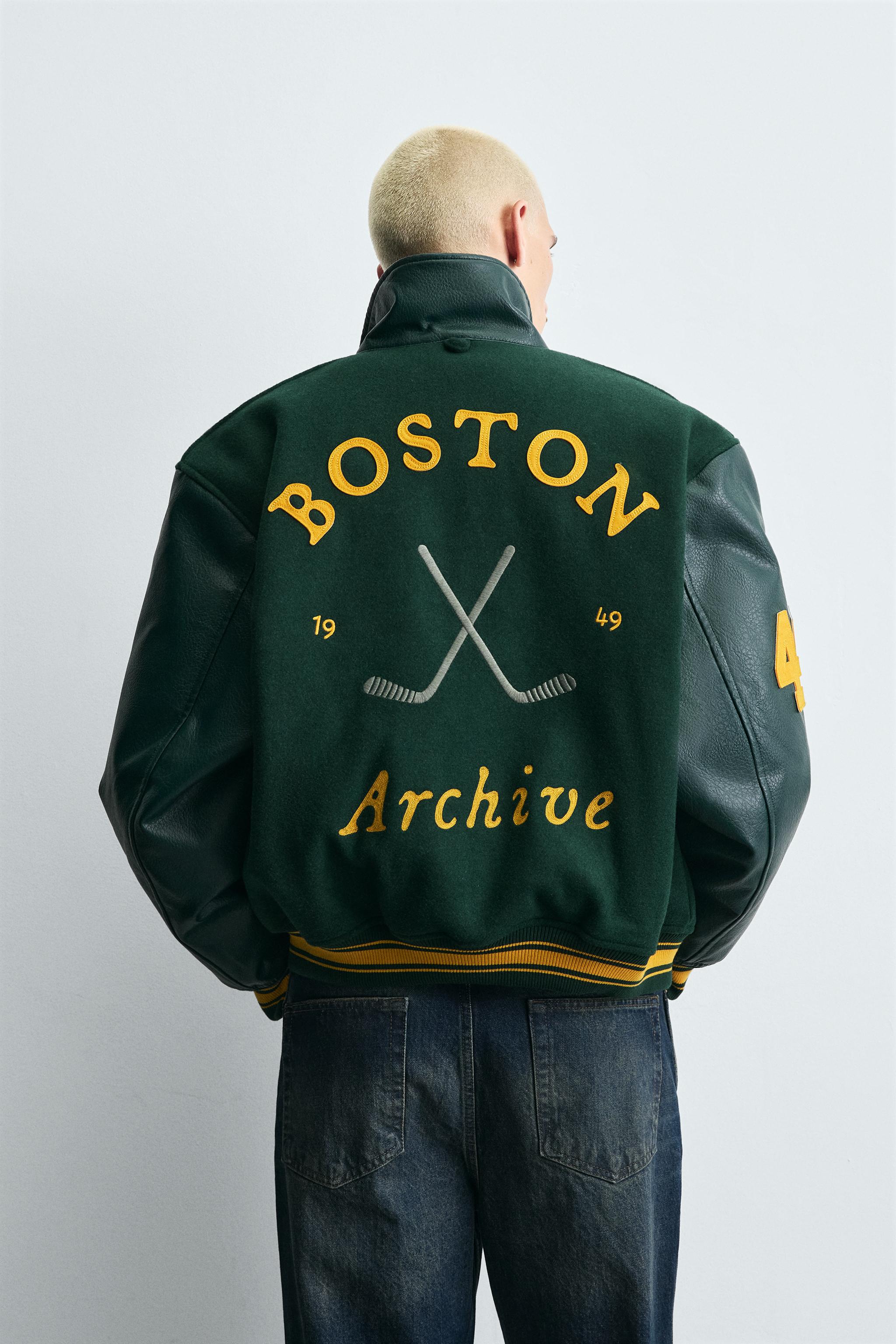 Zara CONTRAST BOMBER JACKET - thumbnail 3 of 9