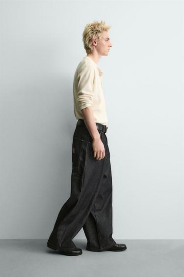 BAGGY FIT TROUSERS WITH CHAIN - Blue by Zara - Image 5
