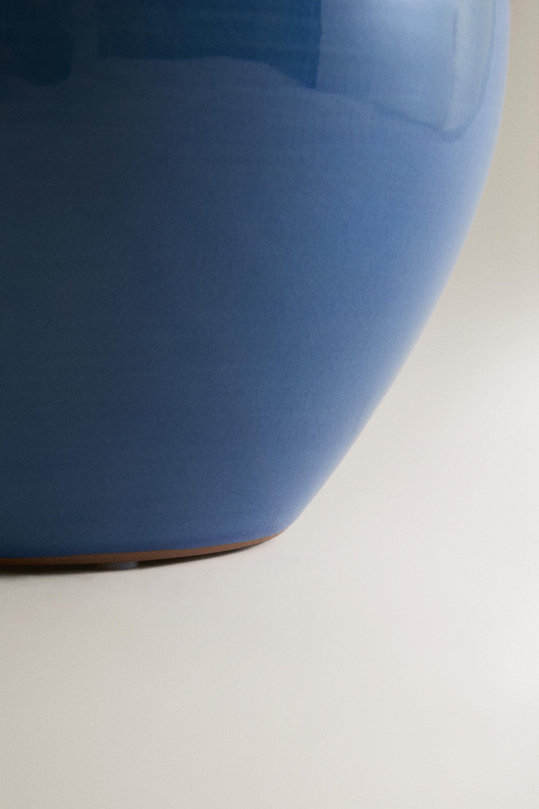 ENAMELLED CERAMIC VASE