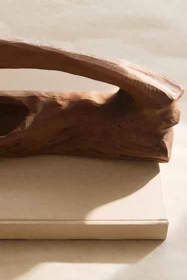 DECORATIVE WOODEN TRUNK - Light beige by Zara - Image 5