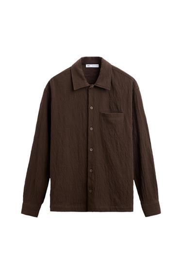 CREASED-EFFECT SHIRT