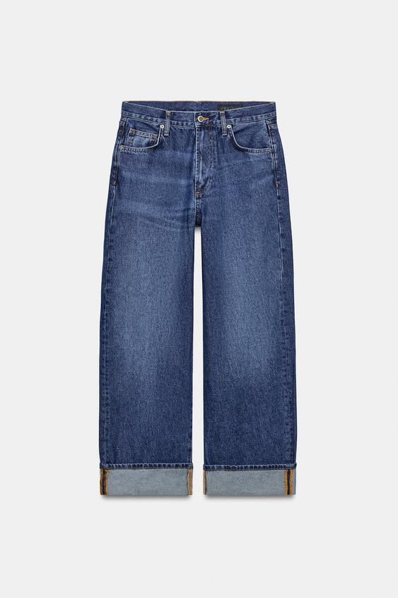 JEANS ZW COLLECTION BAGGY TIRO MEDIO - Azul de Zara - Imagen 0