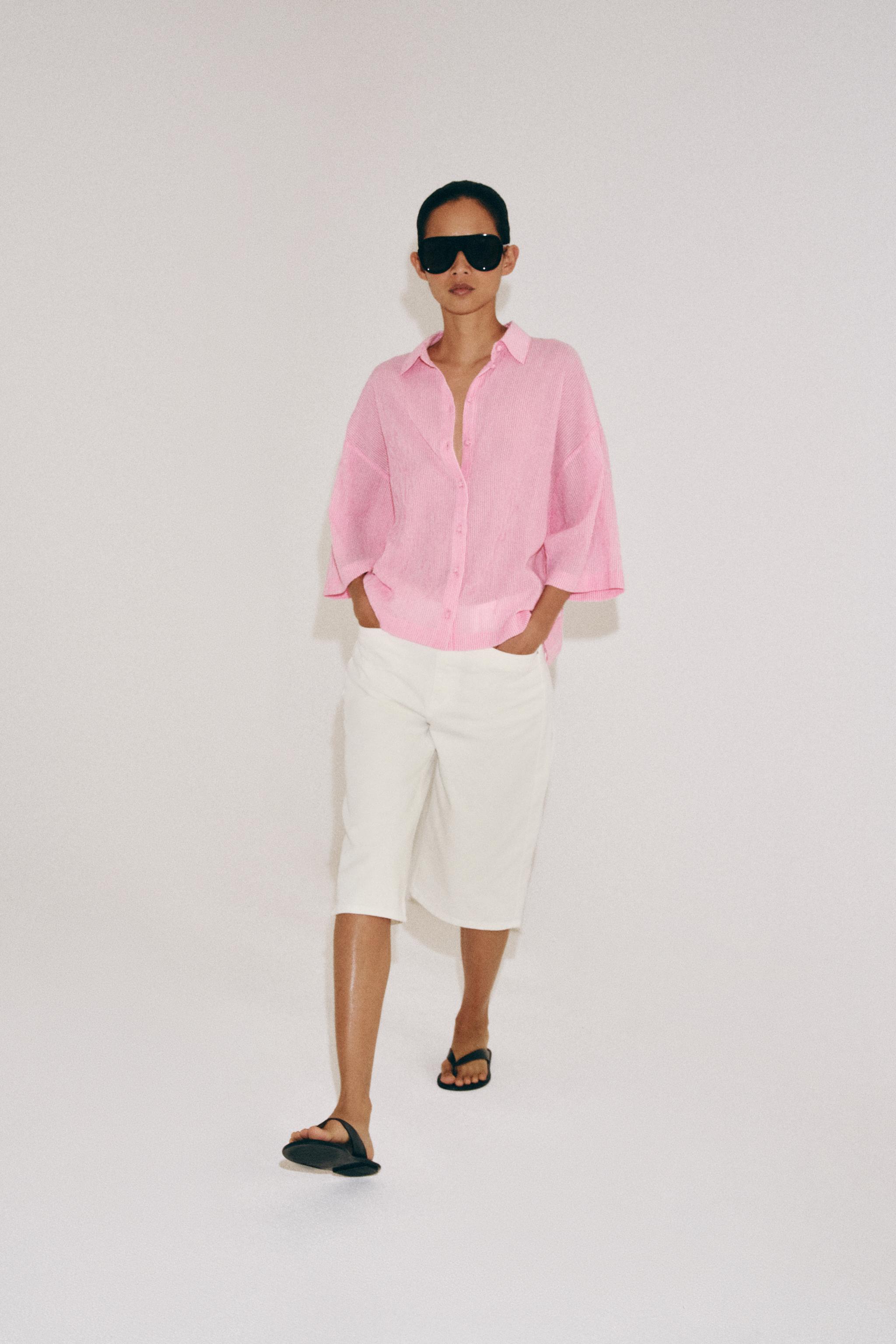 SHORT SLEEVE SHIRT ZW COLLECTION — Pink