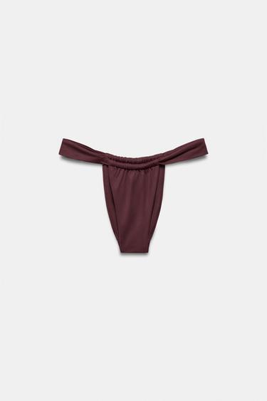 SLIDING BIKINI BOTTOMS - Brown by Zara