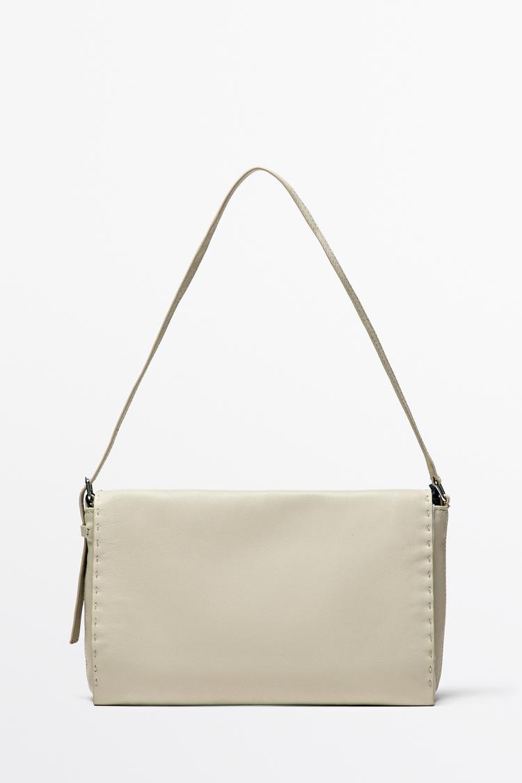 Nappa leather mini bag with stitch detail — 