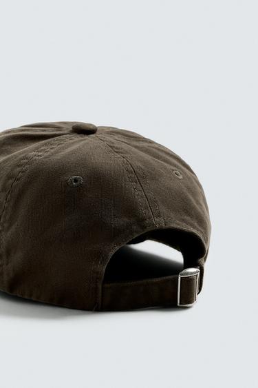 WASHED CAP - Dark khaki by Zara - Image 6