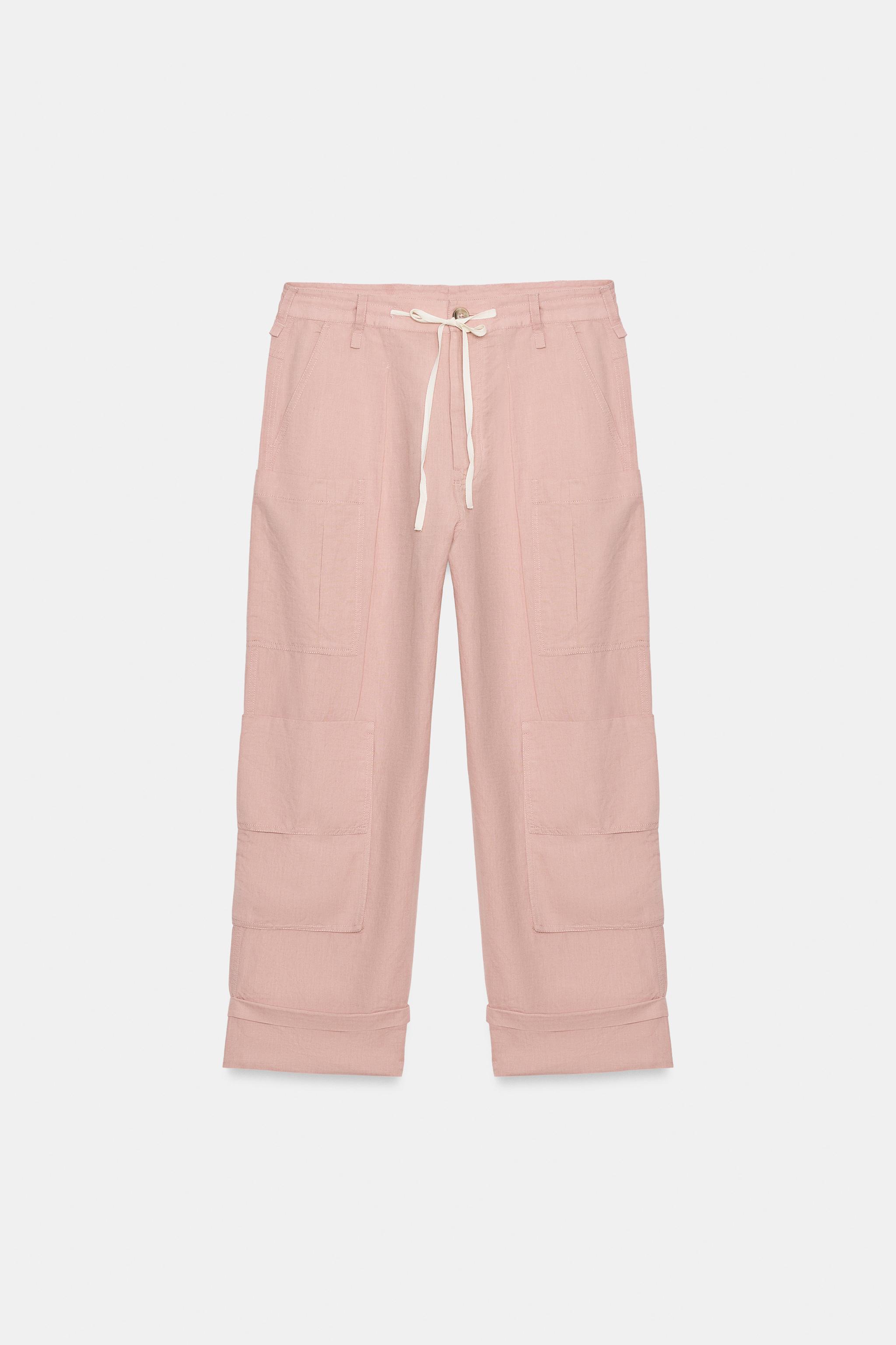 ZW COLLECTION LINEN CARGO PANTS