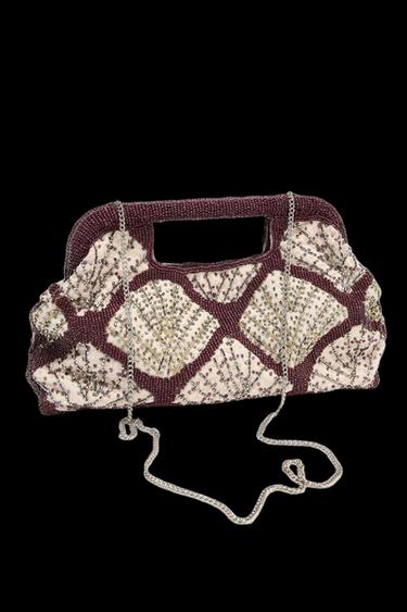 CLUTCH WITH APPLIQUE DETAIL - Multicoloured by Zara