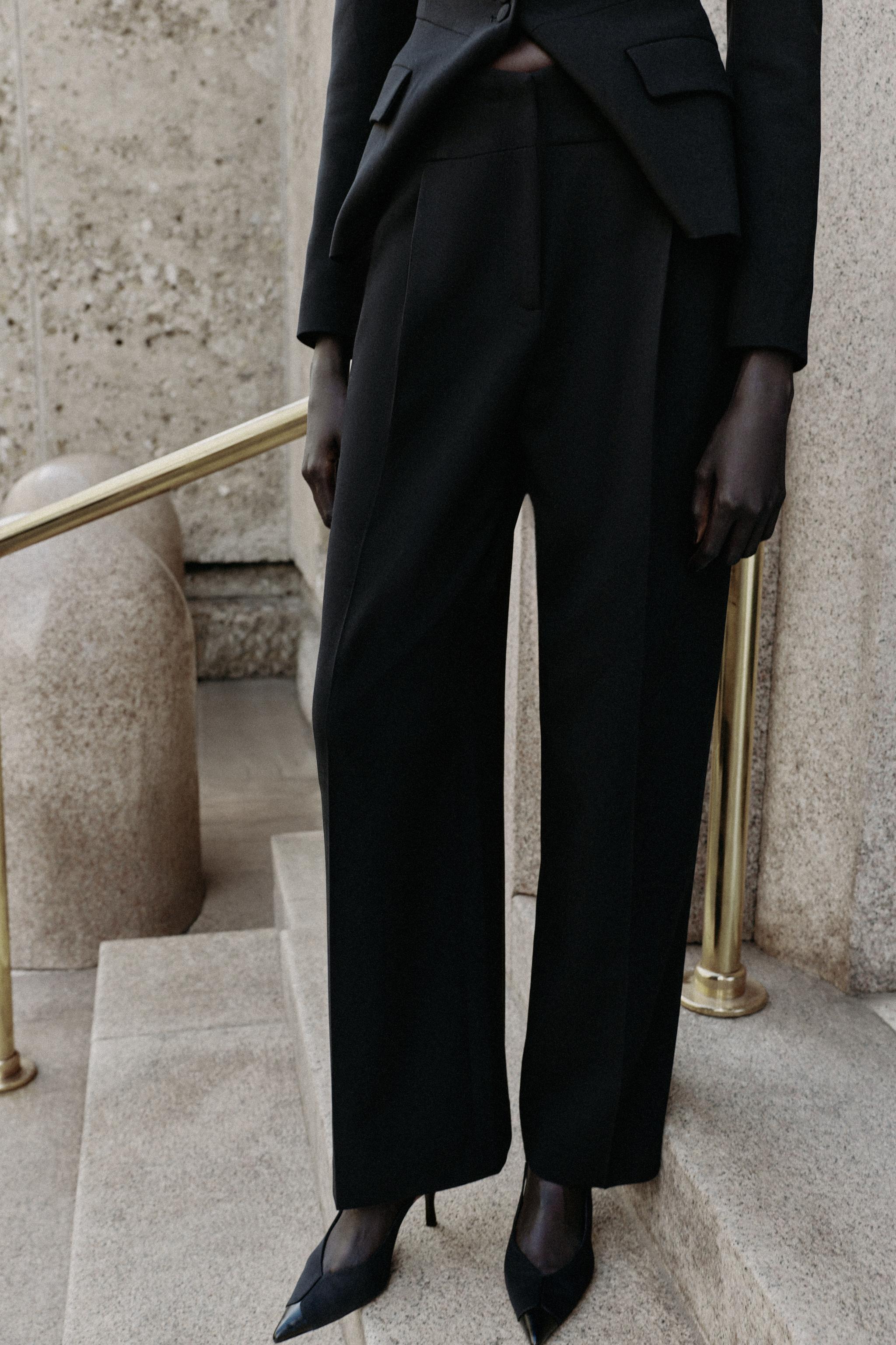 PANTALON DROIT TAILLE HAUTE