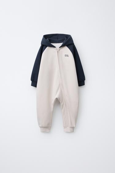 MONO LARGO COLOR BLOCK - Azul de Zara