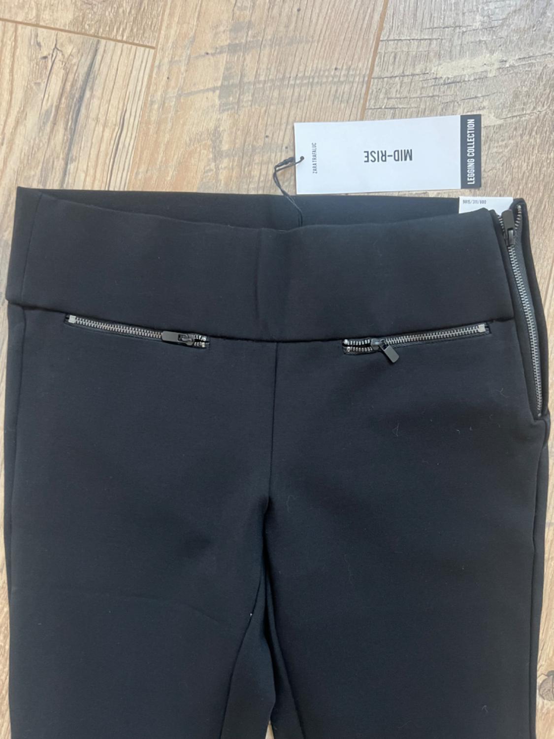 MID-RISE LEGGINGS WITH ZIPPERS - Image 2