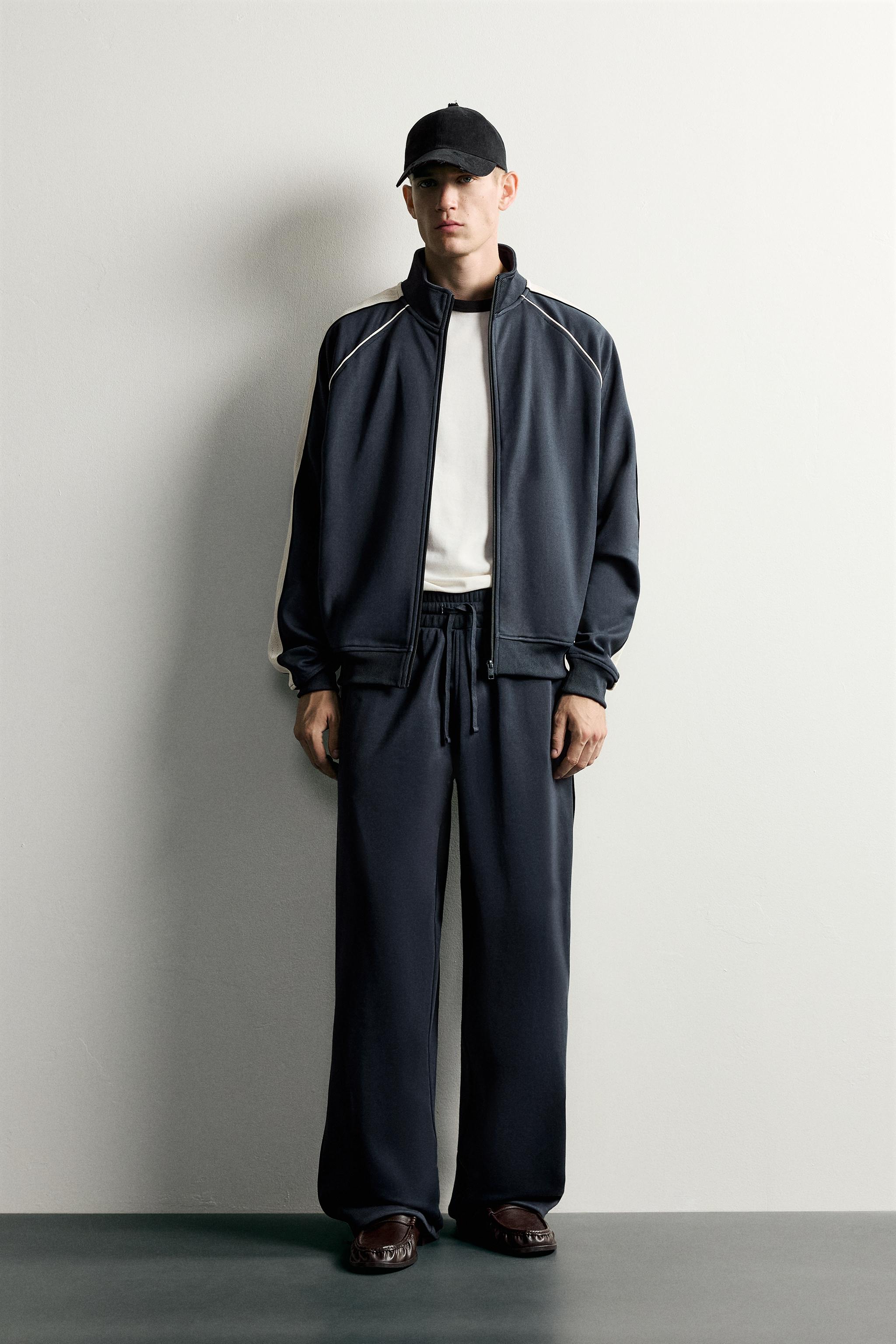 CONTRAST RETRO TRACK PANTS