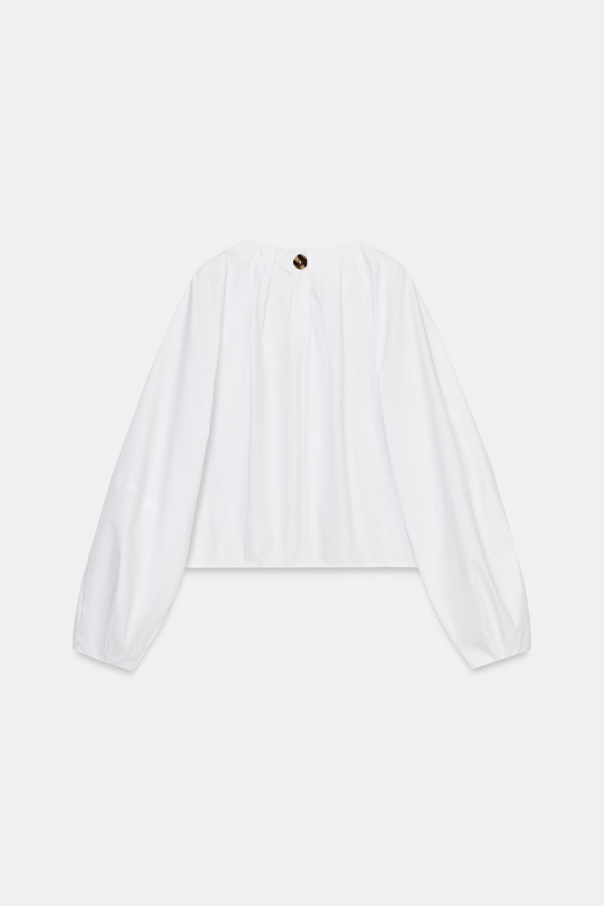 CHEMISE EN POPELINE À BALLON