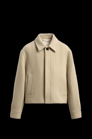 LIMITED EDITION WOOL BLEND JACKET - Ecru by Zara
