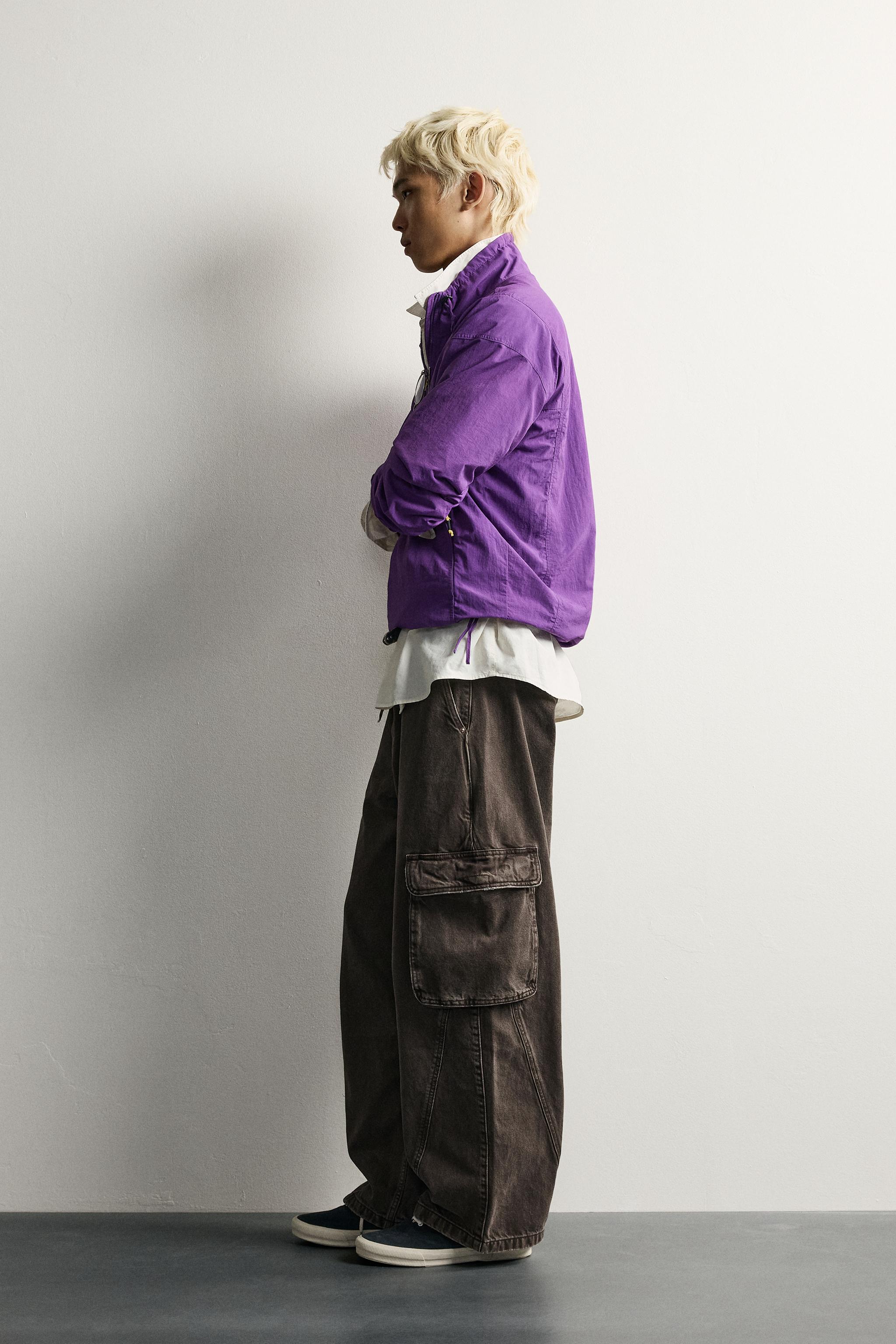 RELAXED FIT SEWN CARGO PANTS