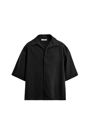 CAMISA FLUIDA RELAXED FIT - Negro de Zara