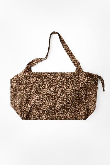 MAXIBOLSA ALGODÓN ESTAMPADO ANIMAL - Leopardo de Zara
