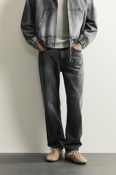 BASIC SLIM FIT JEANS - Grey by Zara