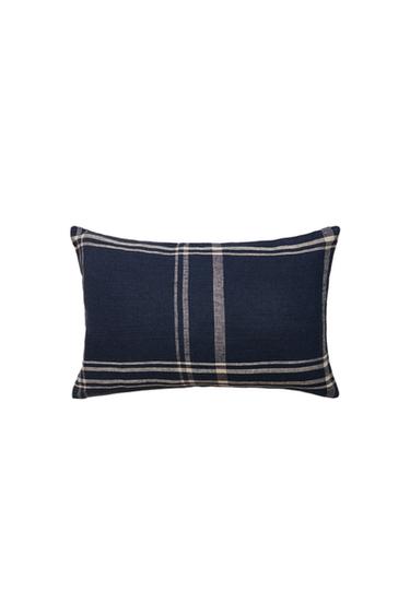 DYED THREAD CUSHION COVER - Blue by Zara