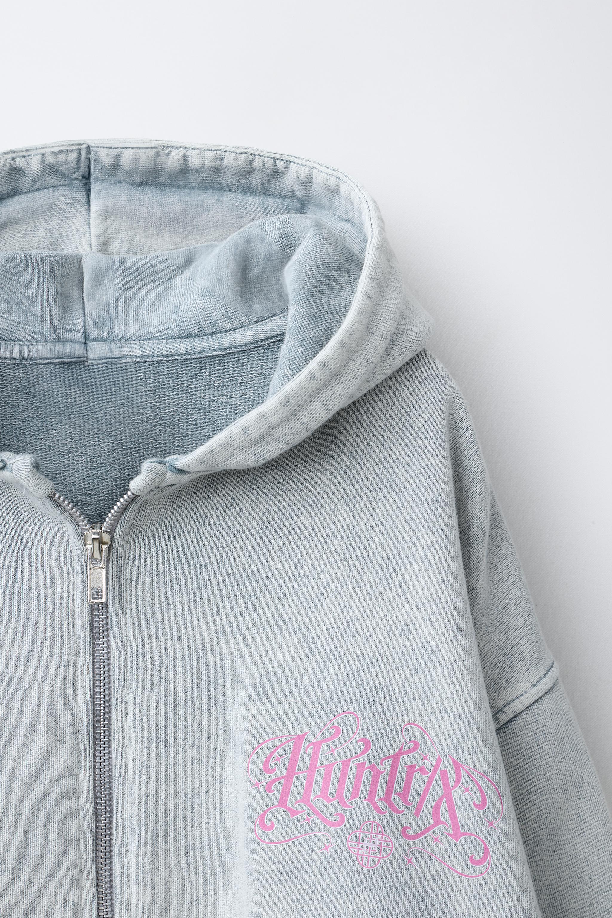 WASHED EFFECT ZIP HOODIE KPOP DEMON HUNTERS™ NETFLIX ©