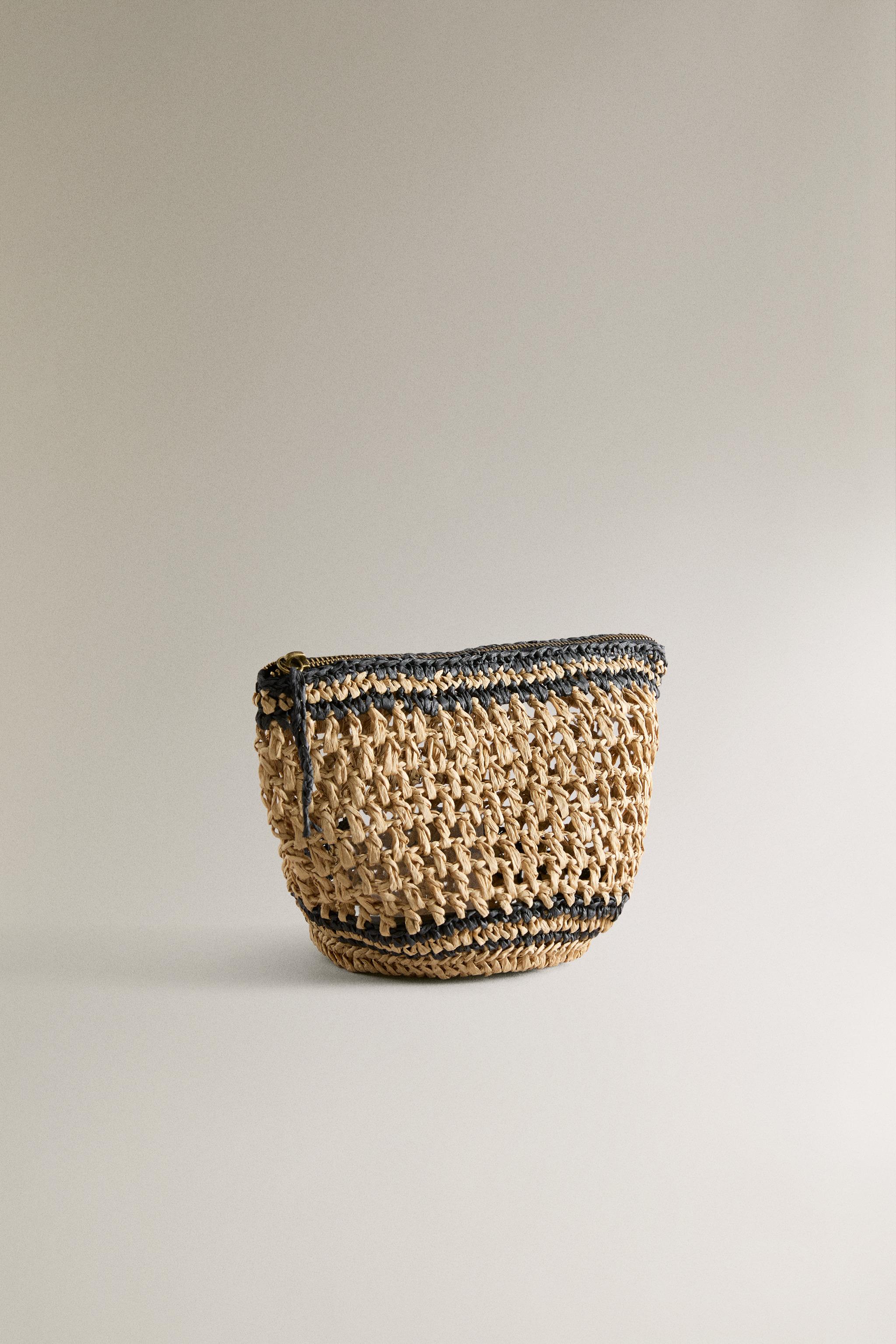 SMALL PAPER WASH BAG — Two-tone