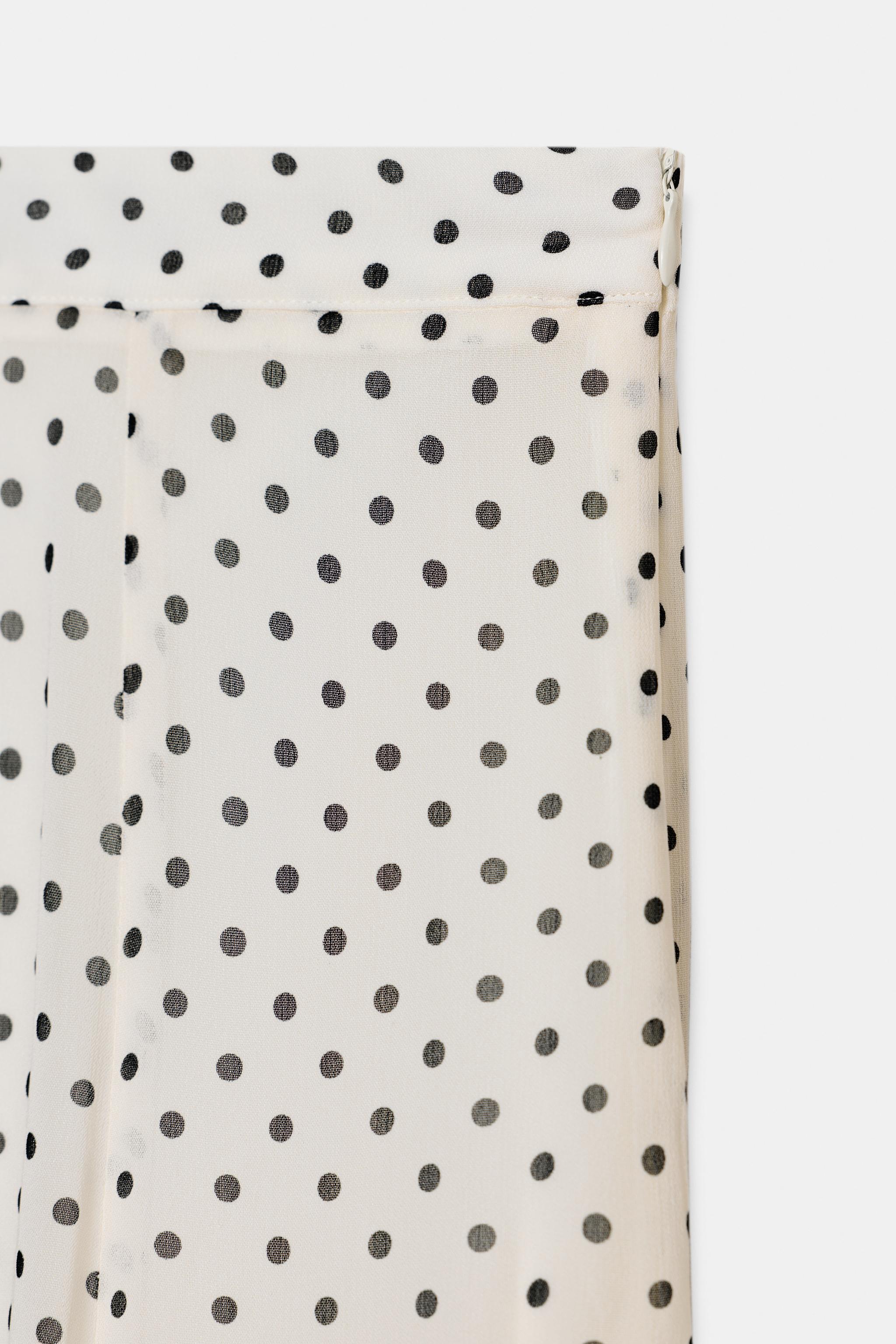 ZW COLLECTION POLKA DOT MIDI SKIRT