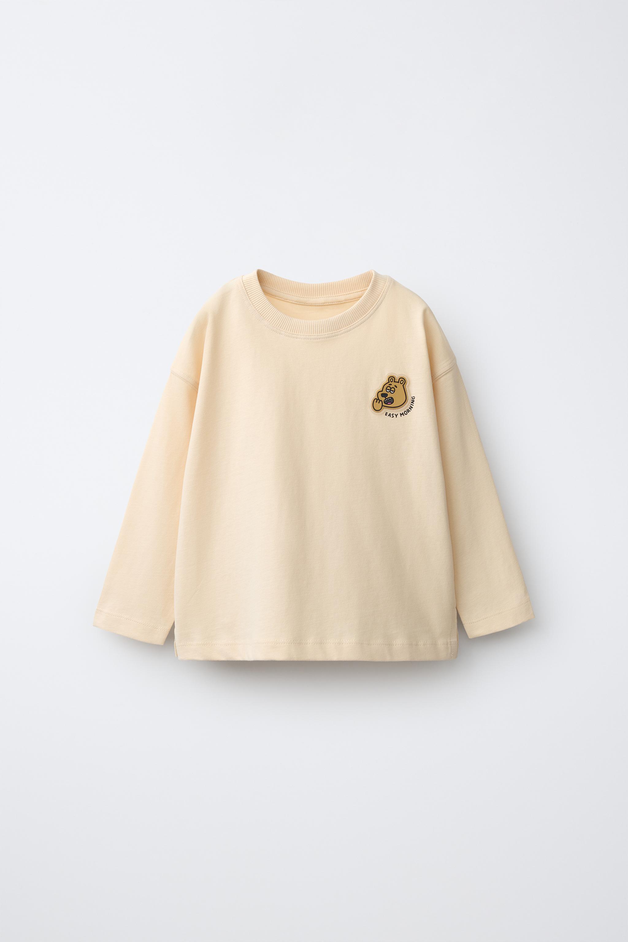 RUBBERIZED FOX PATCH T-SHIRT — Mid-ecru