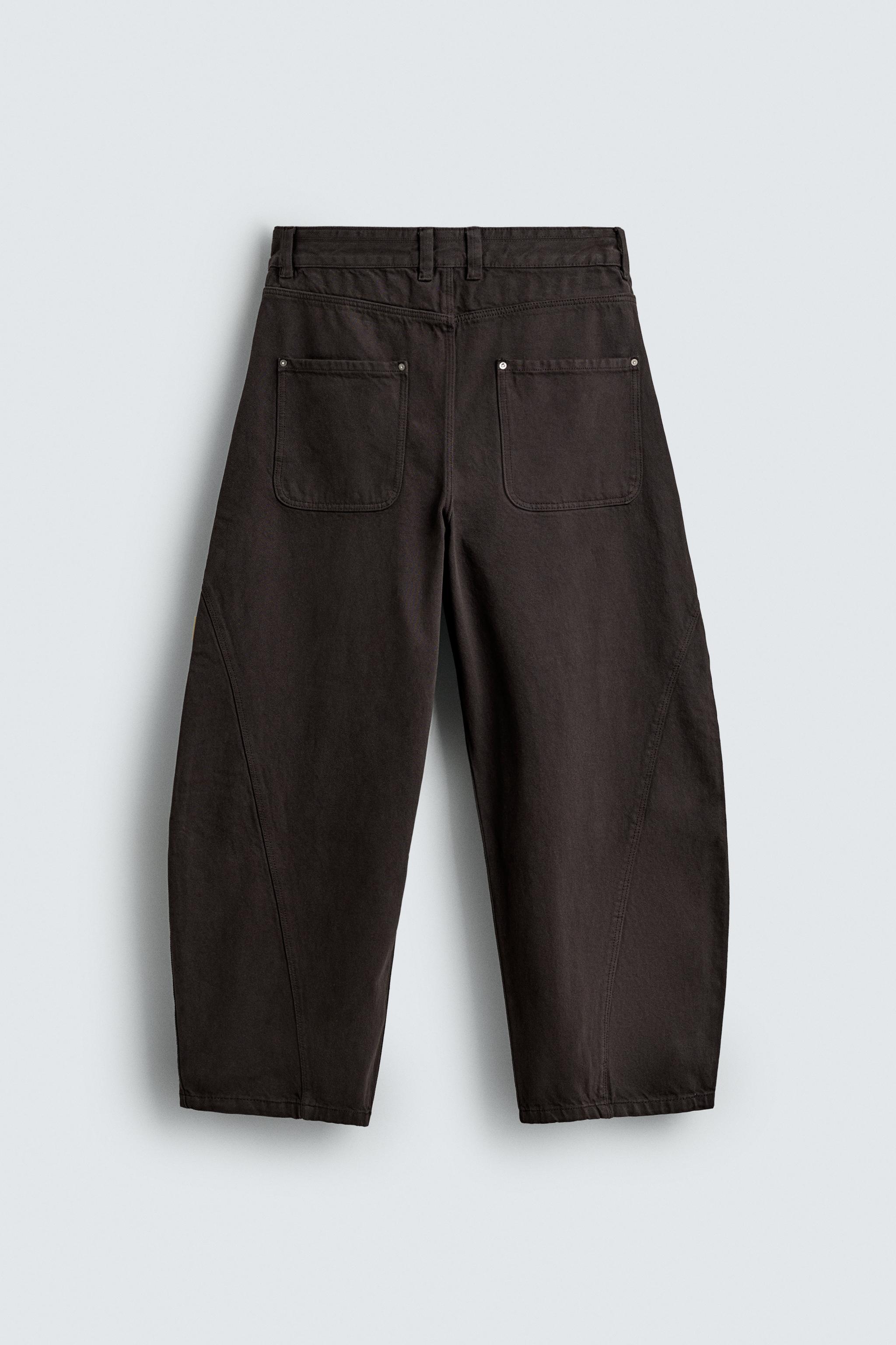 BALLOON FIT PANTS WITH SEAMS