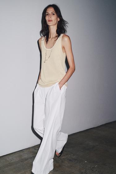 DOUBLE LAYER KNIT TOP - Sand by Zara - Image 0