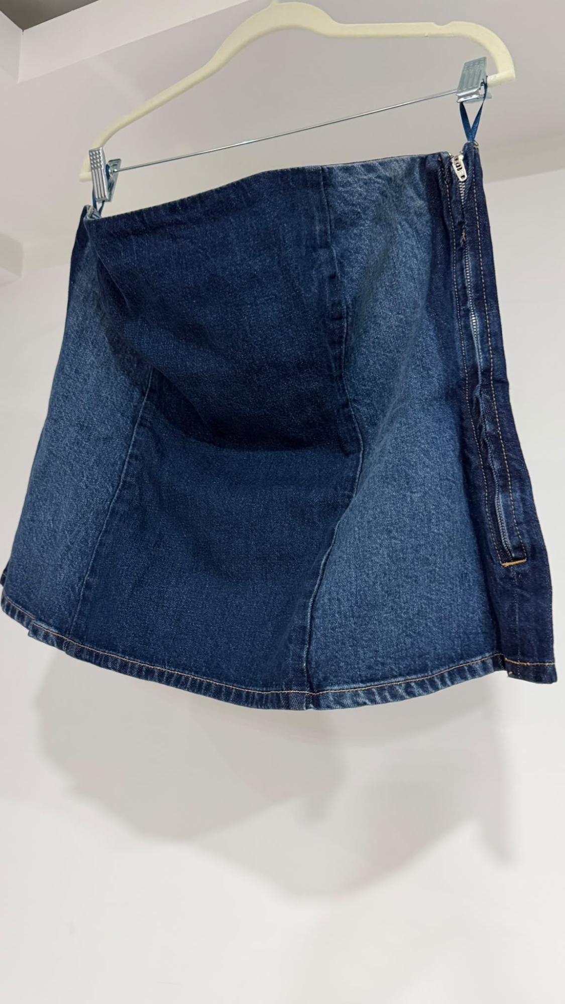 ΤΟΠ BANDEAU DENIM TRF - Image 3