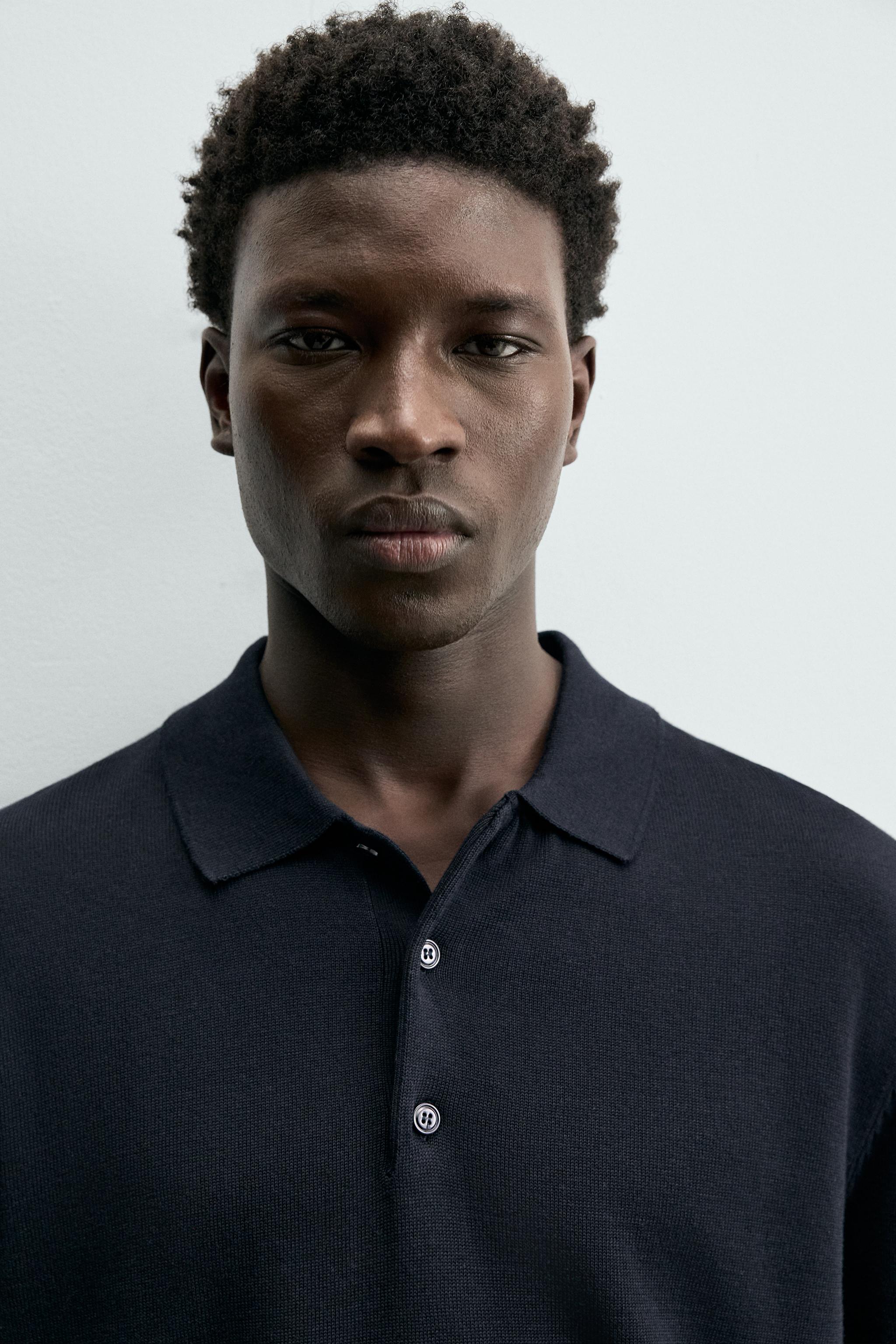 Мужские свитеры Zara REGULAR FIT KNIT POLO — фото 5