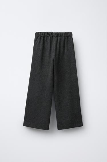 STRAIGHT HOUNDSTOOTH TROUSERS - Anthracite grey by Zara - Image 1
