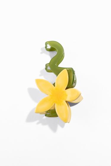 PINZA PELO FLOR - Amarillo de Zara