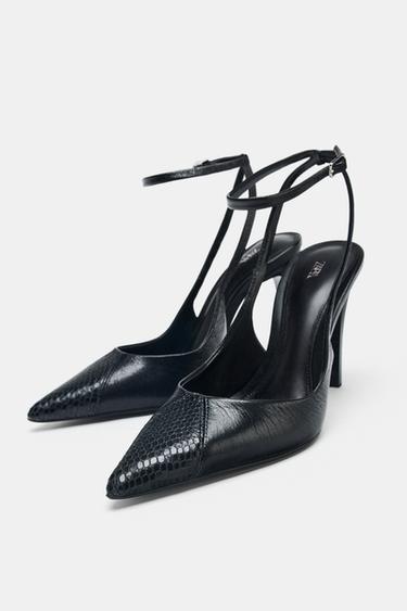 TALONS EN CUIR - Noir de Zara - Image 3