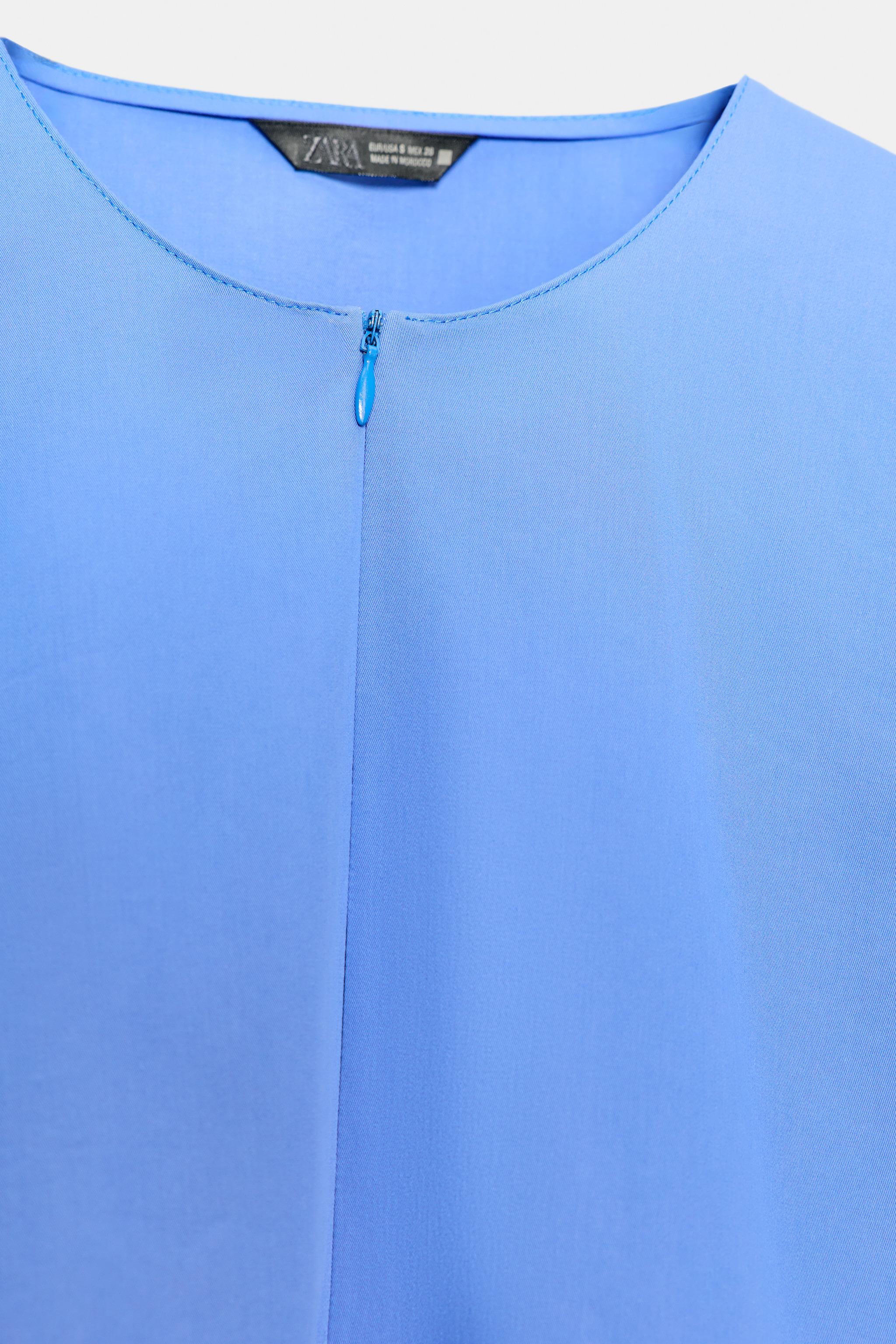 POPLIN BALLOON SLEEVE SHIRT