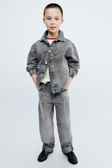 STORIESZ - LOOSE FIT CUFFED JEANS — Gray 2