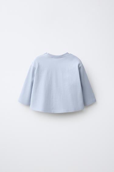 EMBROIDERED T-SHIRT — Sky blue 2