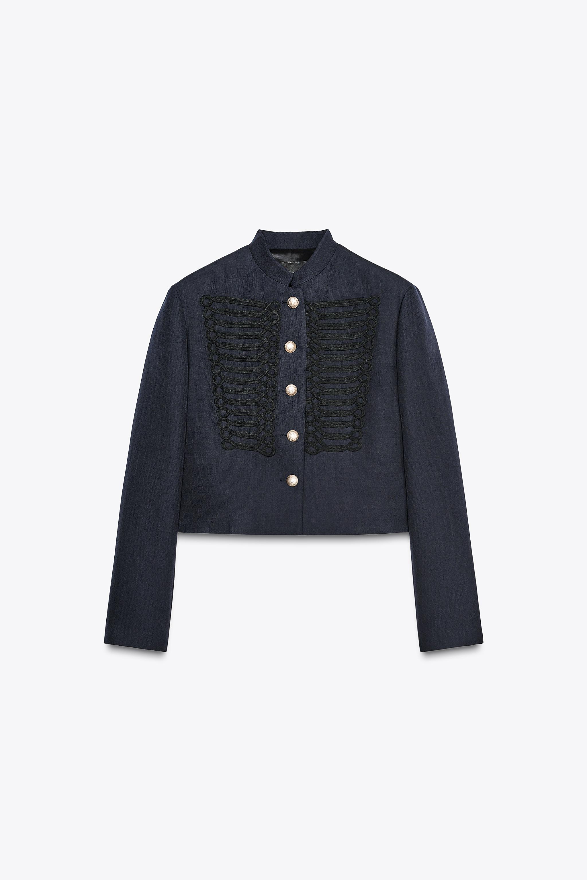 ZARA zw collection フルイドジャケット サテン風ジャケット ZW COLLECTION ウールブレンド フィット ジャケット - ライト