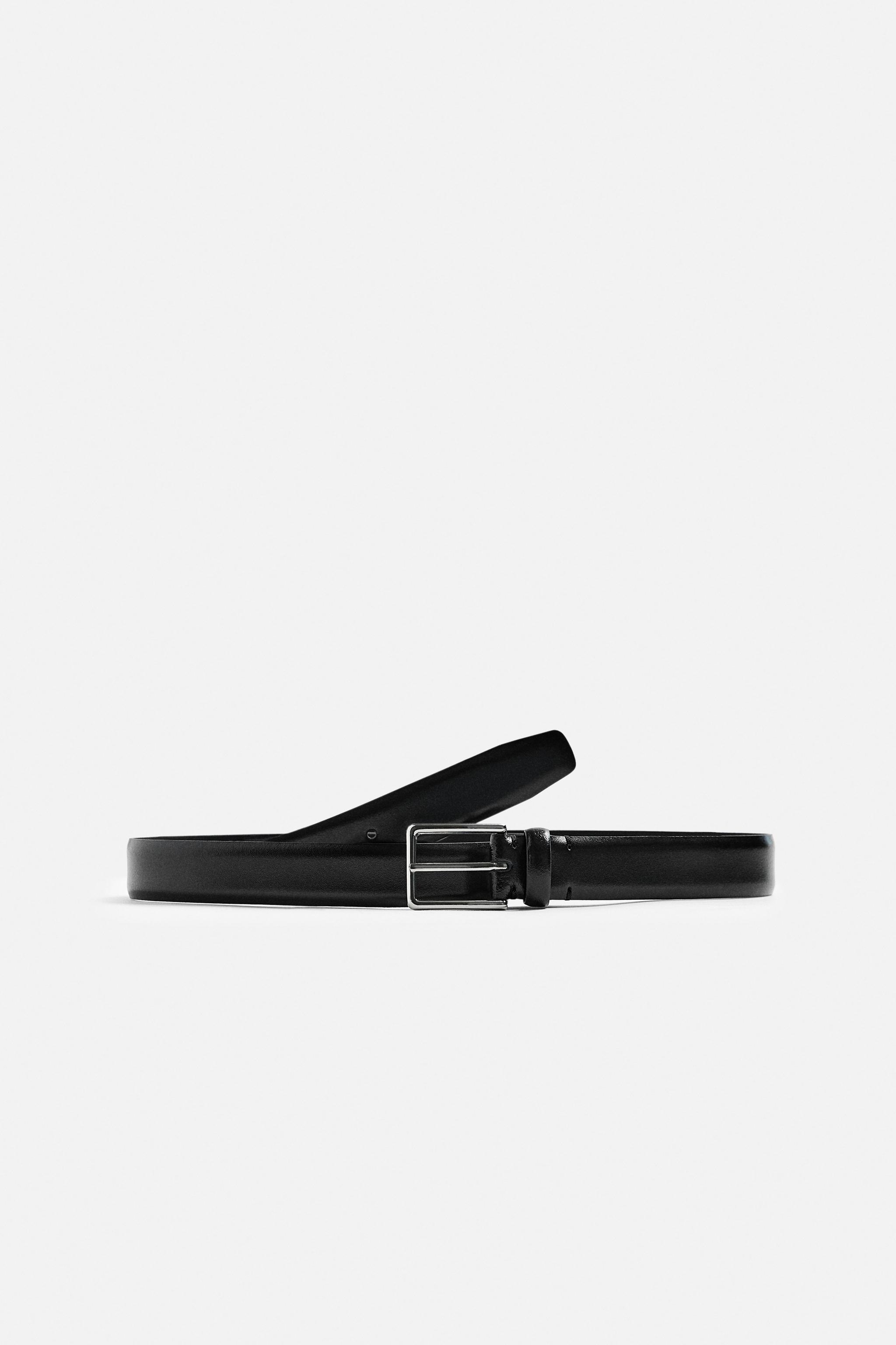 CEINTURE EN CUIR Noir ZARA France