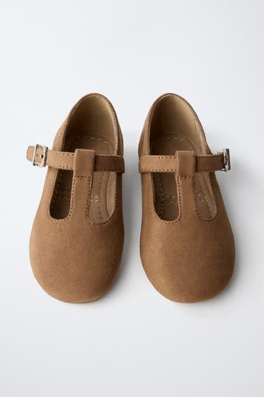 BALLERINES À BRIDE EN T - Marron de Zara - Image 3
