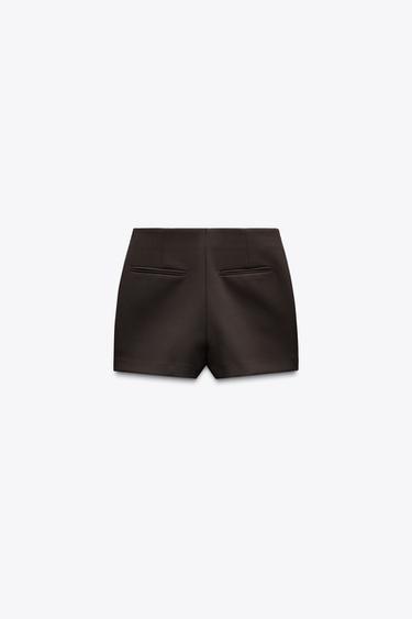 ASYMMETRIC SKORT - Dark brown by Zara - Image 5