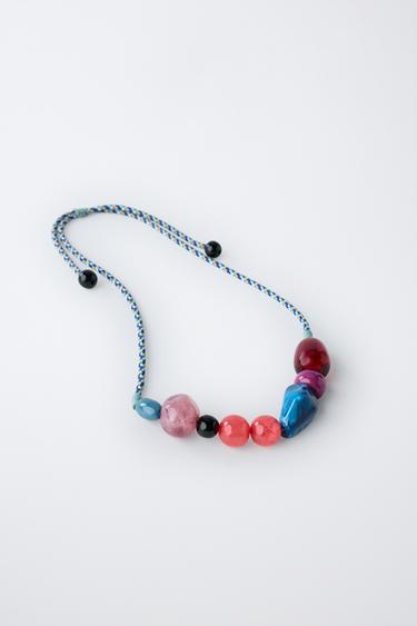 STONE NECKLACE - Multicoloured by Zara - Image 3