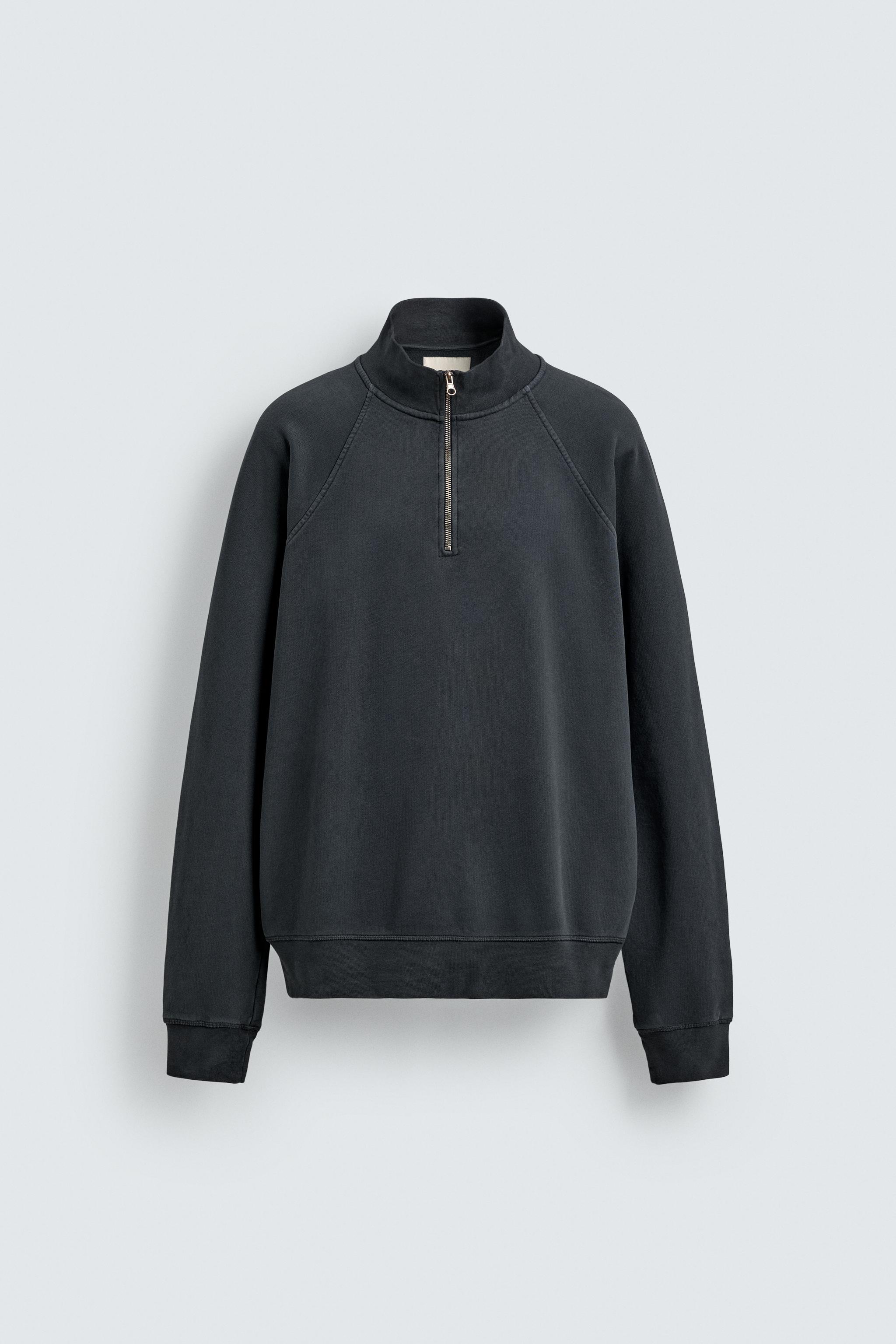 SWEAT LAVÉ COL ZIPPÉ