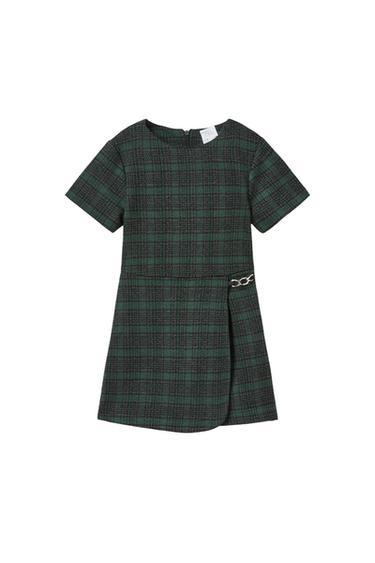 CHECKED JUMPSUIT DRESS