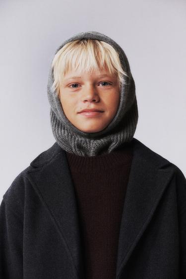 KNITTED BALACLAVA - Grey by Zara