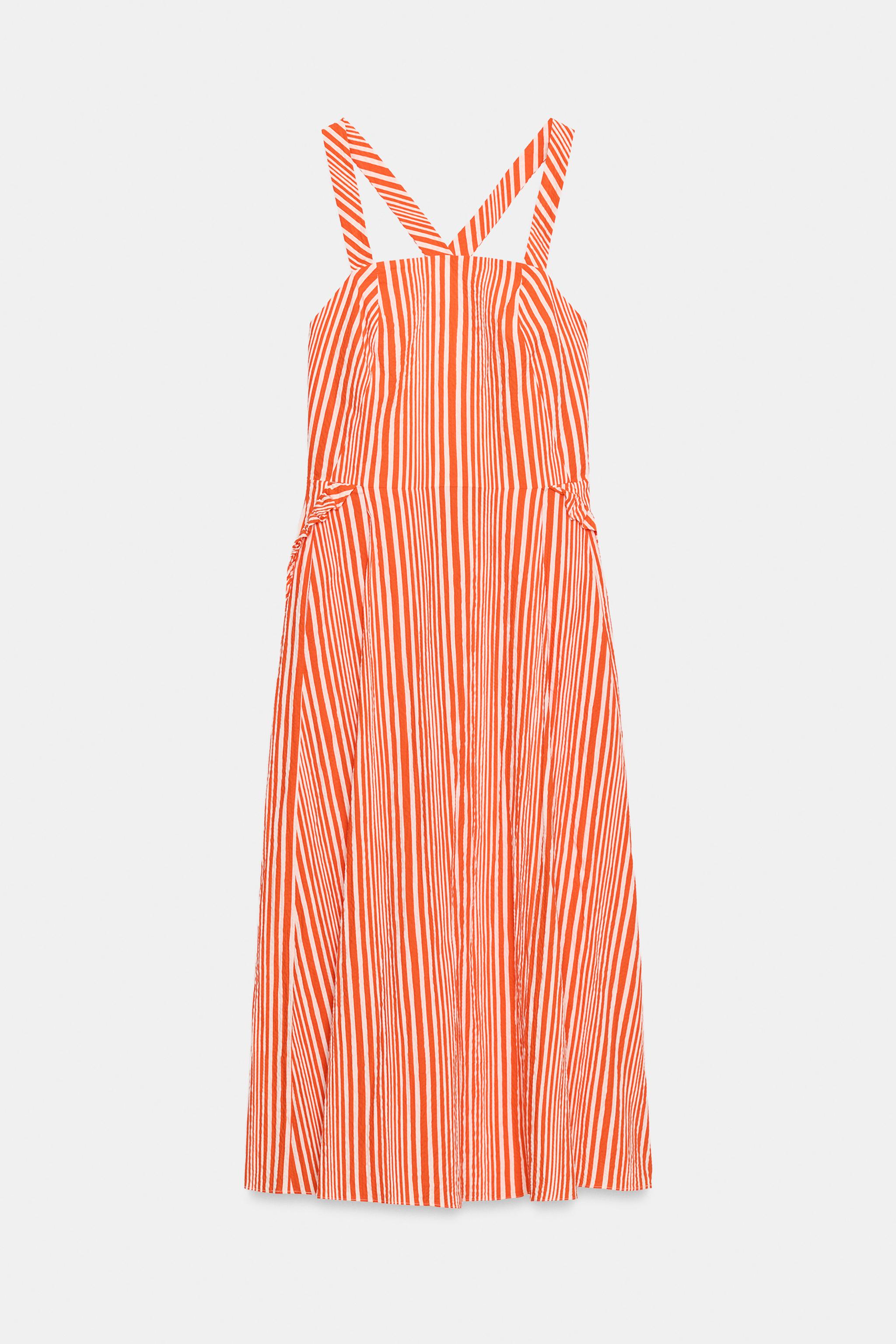 red and white striped dress zara DORIAN STRIPES Dovima Paris STRIPED SHORT DRESS in striped Orchid Pinstripe Beatriz Dress S