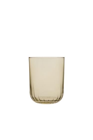 Zara GLASS WITH EMBOSSED LINES - 綠色